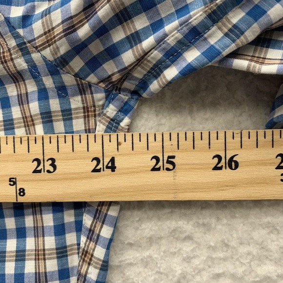 Peter Millar Button Up Shirt Mens Large L Check Plaid Golf Preppy School Comfort - Picture 9 of 13